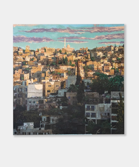 Canvas Wall Painting - Amman City Sunset