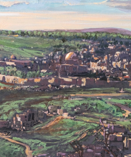 Canvas Wall Painting - View Over East Jerusalem