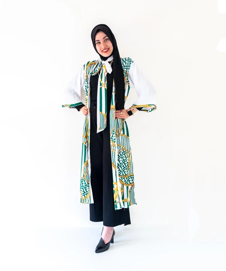 Versace Open Silk Abaya