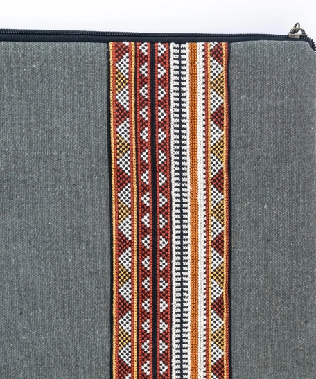 Tribal Laptop Sleeve - Two Sizes - Small Grey