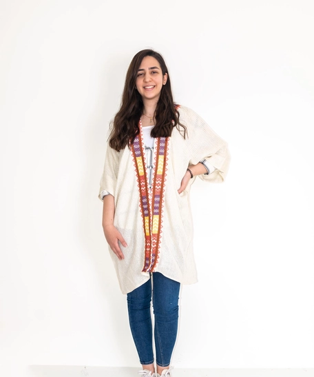 Free Size Jordanian Embroidery Bisht