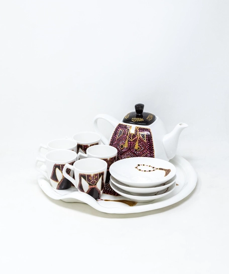 White Porcelain Full Tea Serving Set