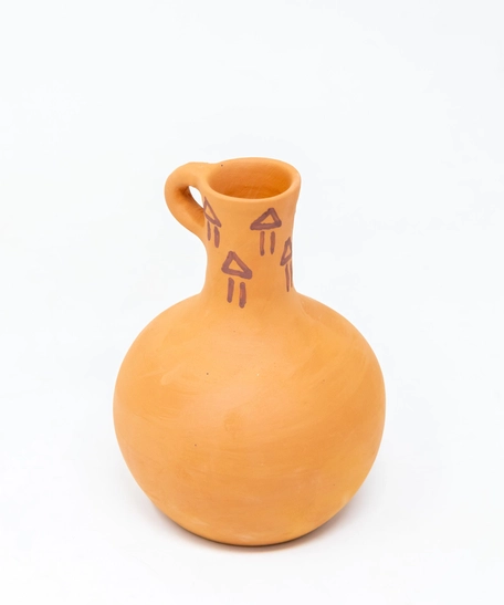 Nabataean Pottery Jar - Pyramid Motifs