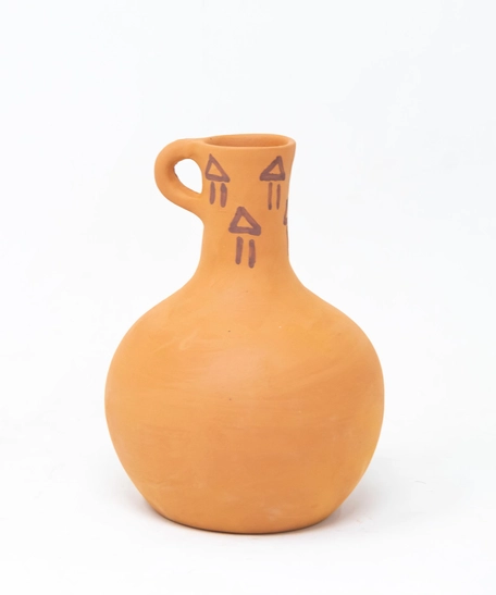 Nabataean Pottery Jar - Pyramid Motifs