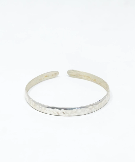 Open Bangle Silver Bracelet