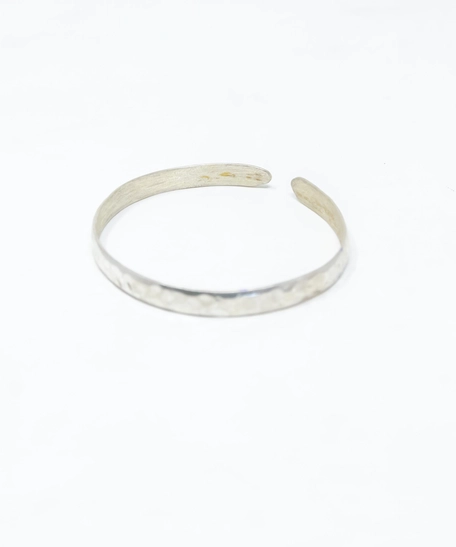 Open Bangle Silver Bracelet