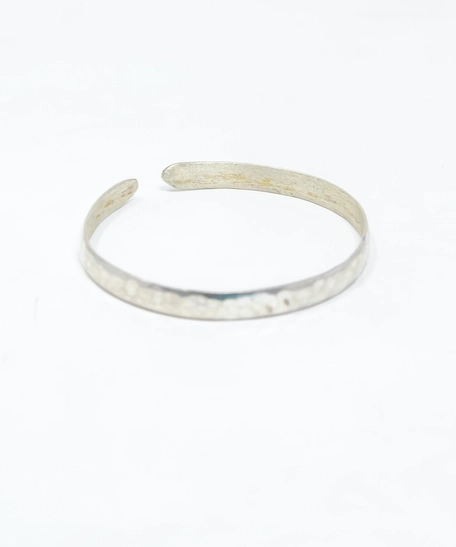 Open Bangle Silver Bracelet