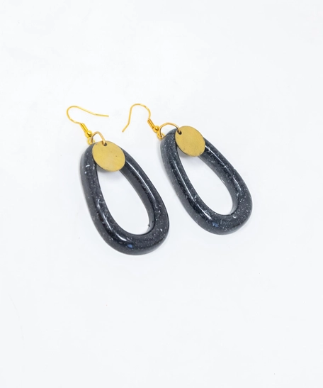 Oval Resin Earrings