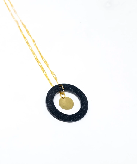 Open Circle Resin Necklace