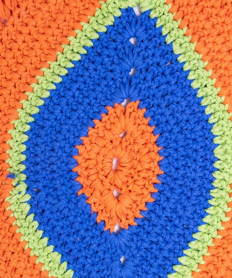 Evil Eye Center Tablecloth - Orange