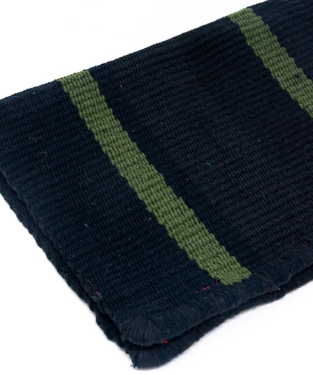 Black Woolen Laptop Cover - Light Green