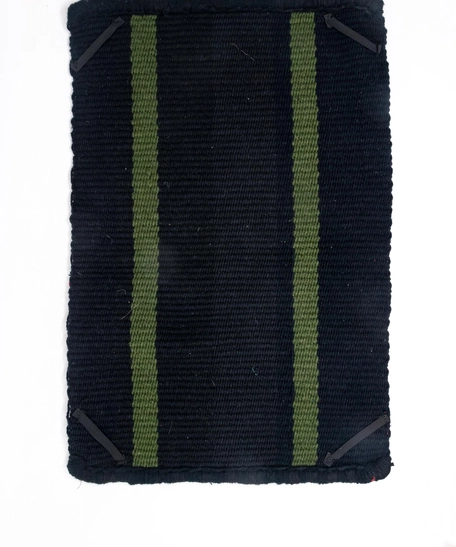 Black Woolen Laptop Cover - Light Green