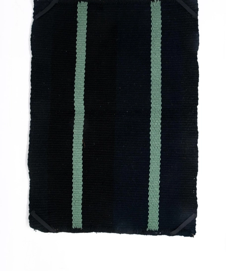 Black Woolen Laptop Cover - Light Green