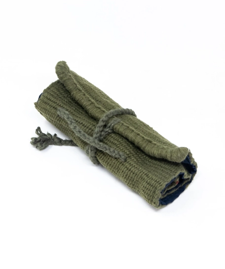 Woolen Roll Up Pouch Organizer - Teal