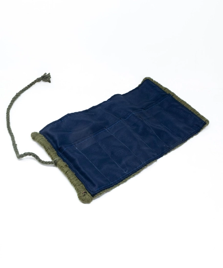 Woolen Roll Up Pouch Organizer - Teal