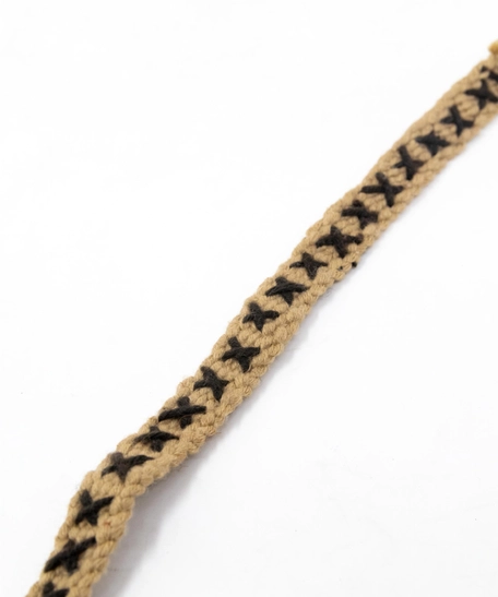 Woolen Embroidery Bracelet - Black