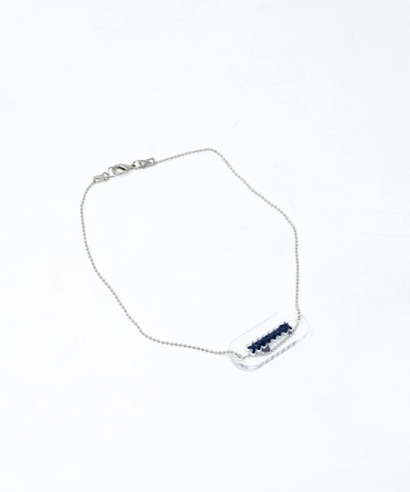 Silver Embroidered Bracelet