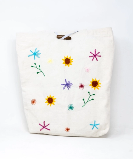 Etamine Embroidery Tote Bag