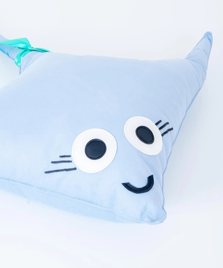 Jellyfish Shaped Pillow - Blue