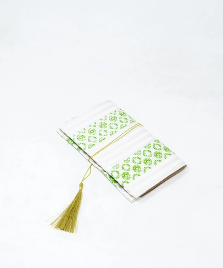 Large Green Mottled Notebook