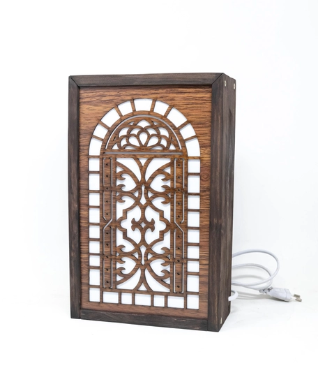 Vintage Wood Lantern - Pattern 3
