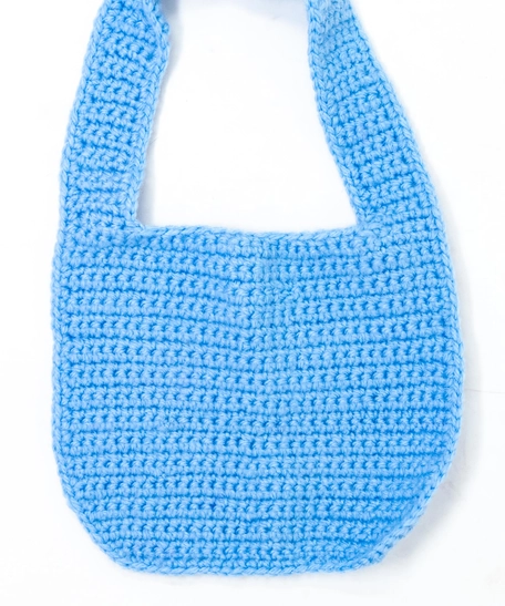 Crochet Baby Bib - Blue