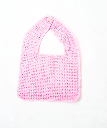 Crochet Baby Bib - Blue