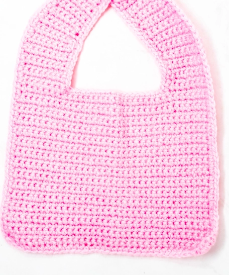 Crochet Baby Bib - Blue