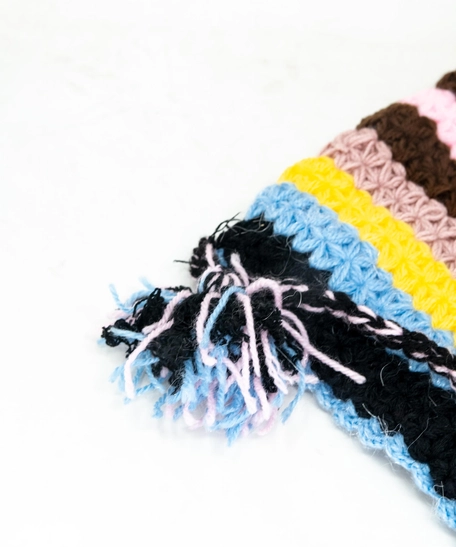 Crochet Shoulder Bag - Multicolor