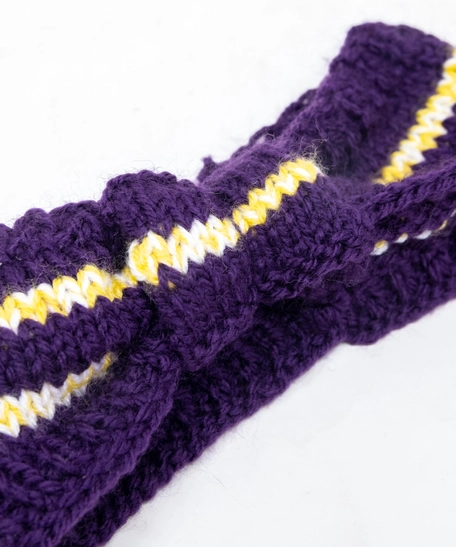 Purple Crochet Hair Band