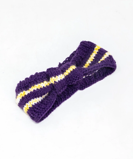 Purple Crochet Hair Band