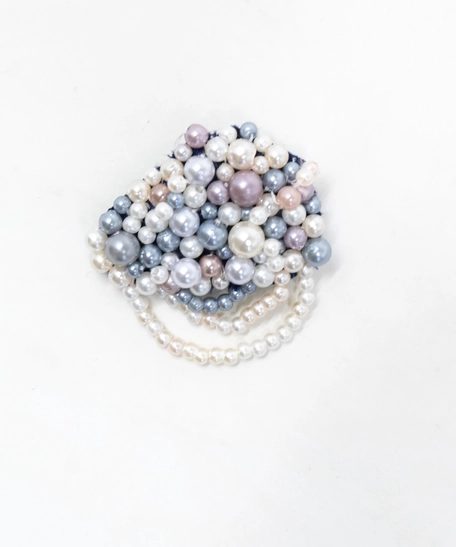 Pearls Broach - Multicolor