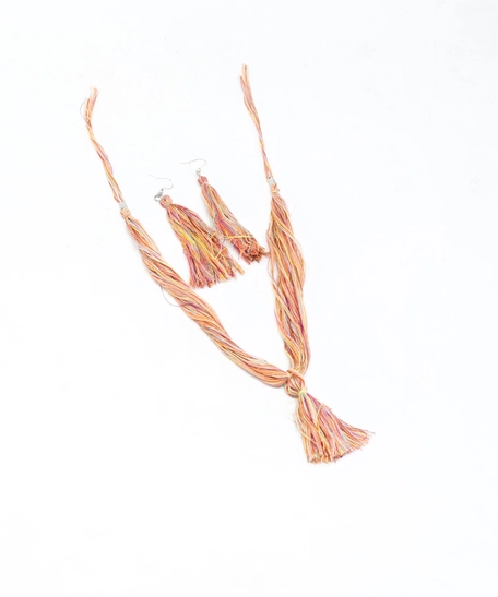 Set of Tassel Necklace and Earrings