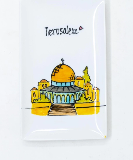 Hand-Painted Plate - Jerusalem