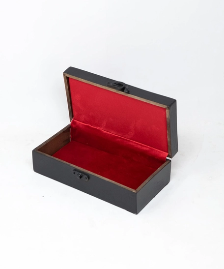 Wooden Box with Red Embroidery 