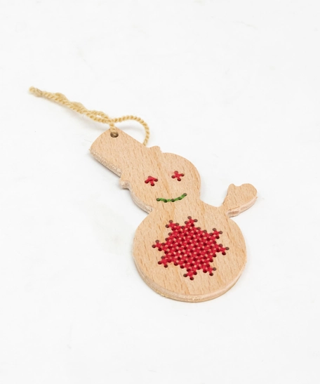 Christmas Tree Ornaments - 5 Different Shapes - Snowman