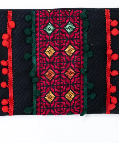 Black Embroidered Clutch - Multi Designs - Design 1