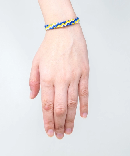 Friendship Bracelet - Blue & Yellow