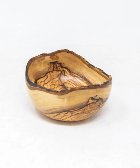 Oval Wood Bowl - Wooden Patterns 