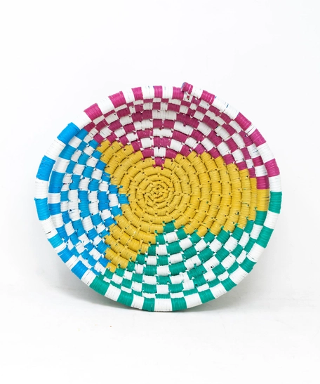Colorful Straw Basket