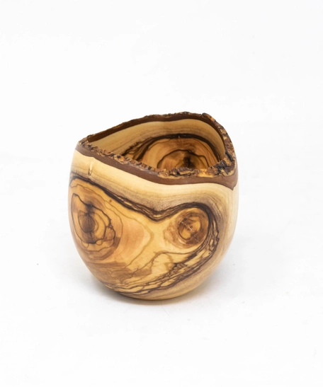 Wood Bowl with Wooden Patterns