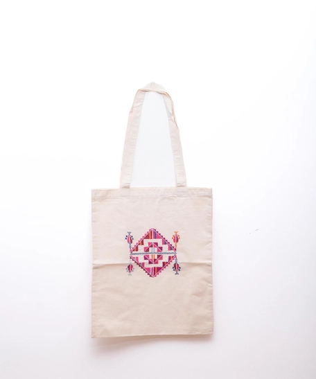 Embroidered Tote Bag - Multi Pattern - Pattern 5