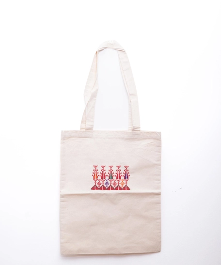 Embroidered Tote Bag - Multi Pattern - Pattern 5