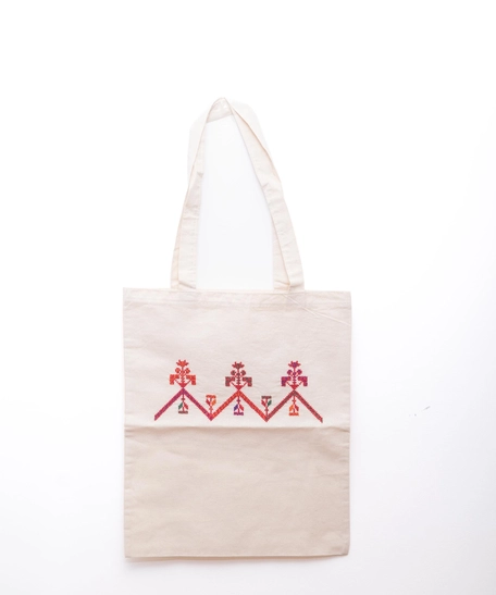 Embroidered Tote Bag - Multi Pattern - Pattern 5