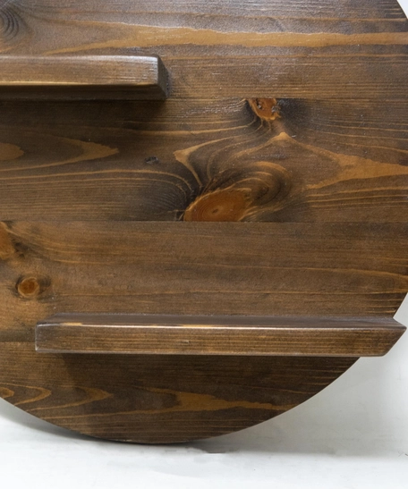 Round Shape Wooden Shelf