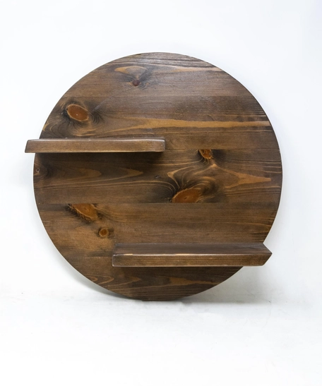 Round Shape Wooden Shelf