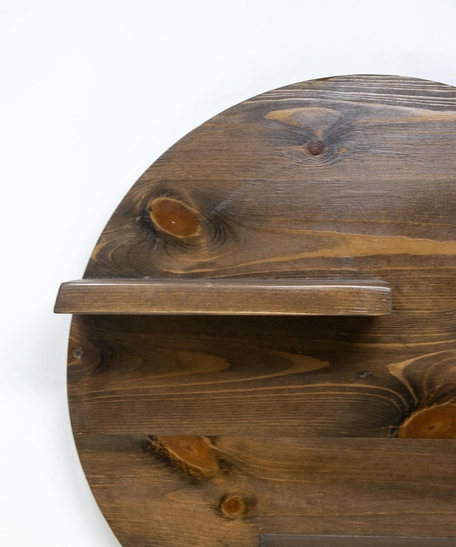 Round Shape Wooden Shelf