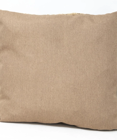 Beige Handmade Cushion Cover