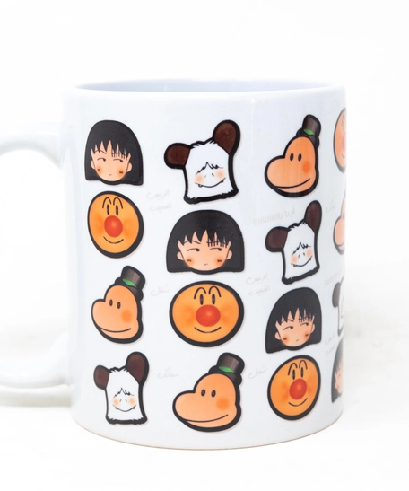 White Mug - Cartoon Figures