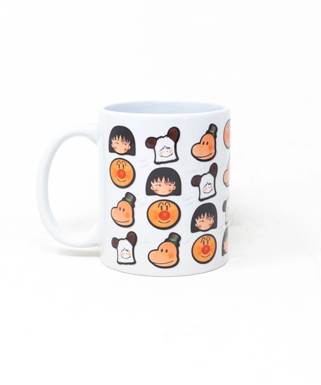 White Mug - Cartoon Figures